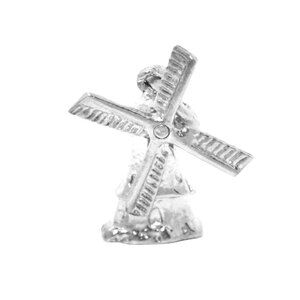 .925 Windmill Sterling Silver Pendant Charm